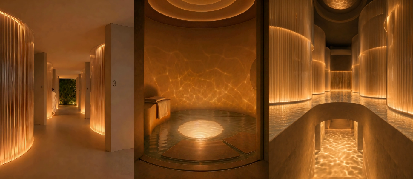 Concept view of Midjourney Spa
